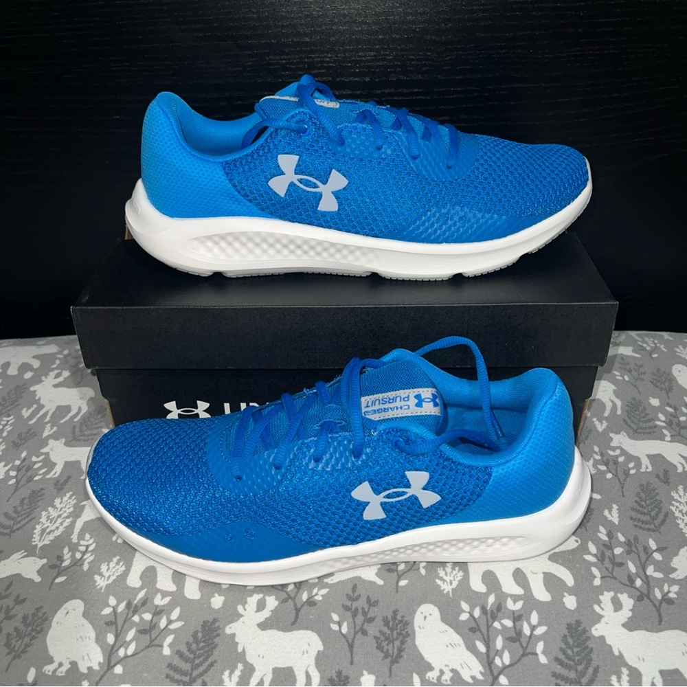 Under Armour Royal Blue Sneakers with White Soles